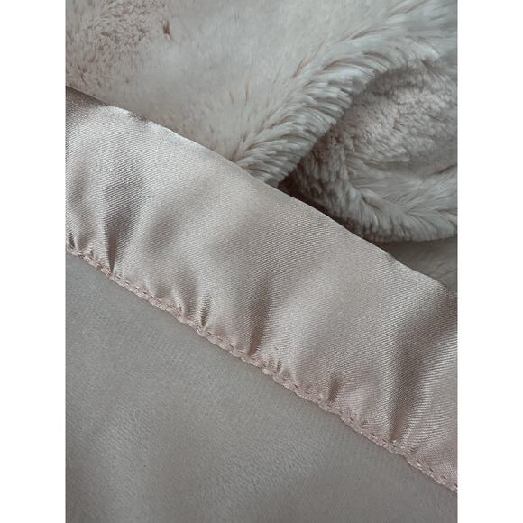 Cloud Island Target Pink Plush Satin Edge Baby Blanket Fluffy Soft 40x30 - Picture 8 of 11